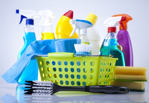 Airbnb cleaner preparing a modern Canary Wharf apartment for guest arrival