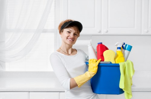 Low-carbon vans used for sustainable cleaning services