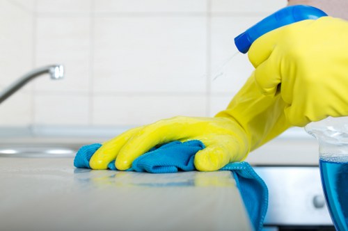 Communal area and residential block cleaning in Canary Wharf mixed-use developments