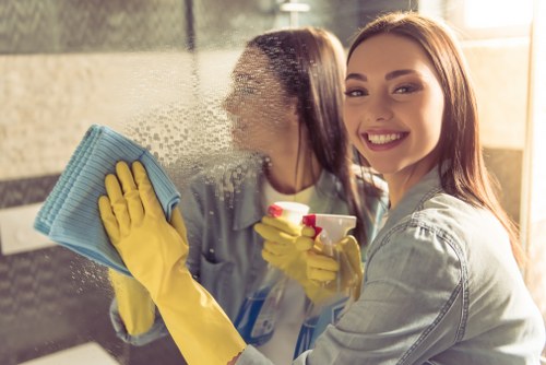 Eco-friendly cleaning and recycling operations in Canary Wharf